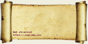 Negovanka Adamac vizit kartica